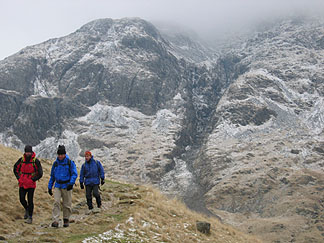 Descending from Styhead